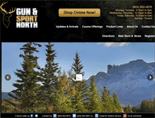 Tablet Screenshot of gunandsportnorth.com